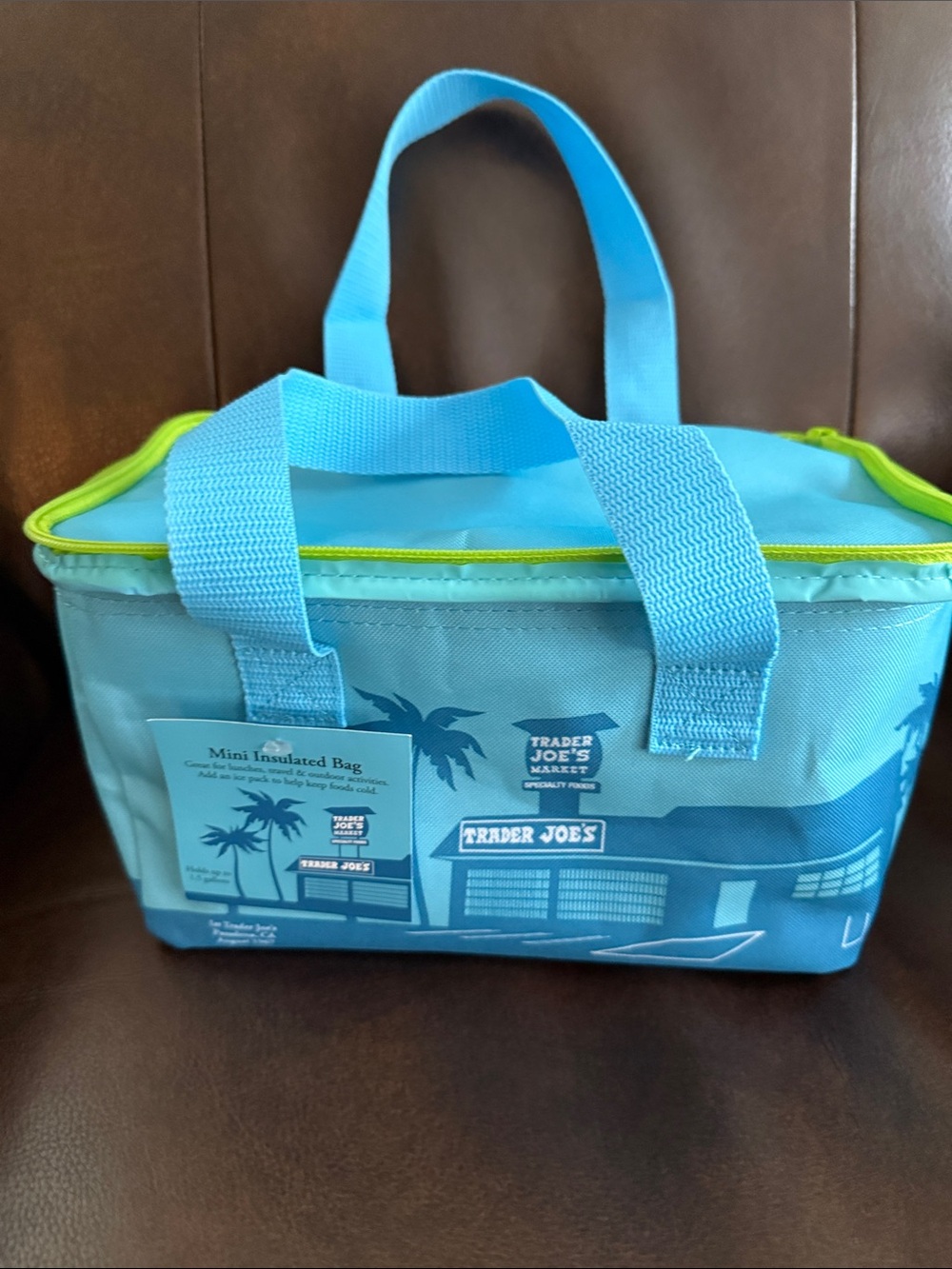 Trader Joe's NWT Blue Insulated Lunch Cooler Bag